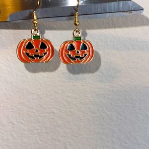 Earrings, Pumpkin Earrings, NIP